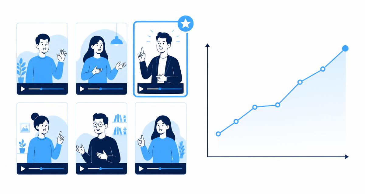 Multiple AI-generated video ad variations side by side