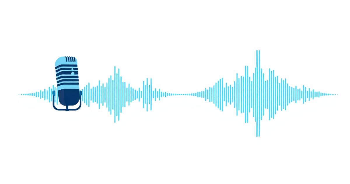Creator recording a voice sample for AI voice cloning